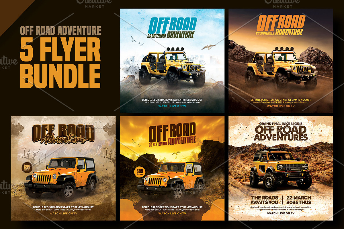 Off-road adventure flyer template, a Flyer Template by Yunus Ahmad (Photo 1 of 4)