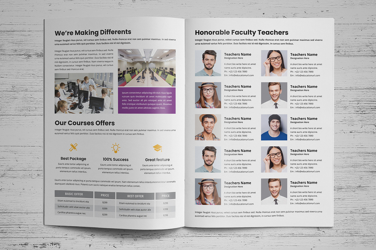 Education Prospectus Brochure v3, a Brochure Template by Miyaji75 (Photo 4 of 15)