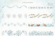 Watercolor festive winter clipart, an Illustration by OrangePeafowlArt (Thumbnail 6 of 11)