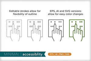 Minimal Accessibility Icons