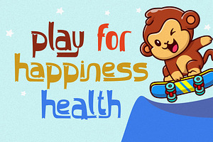 Laughing Kids - Playful Display Font