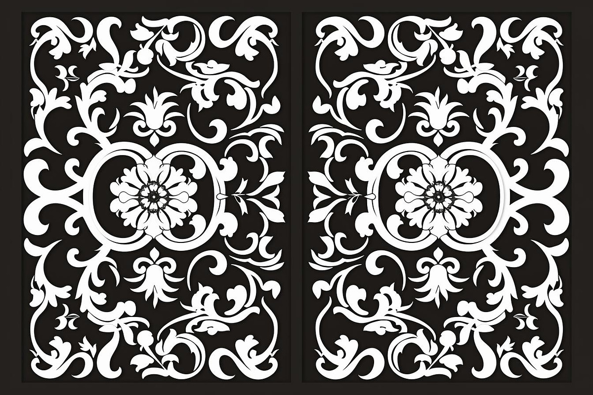Decorative Laser Cut Vector Pack, an Illustration by hafijul (Photo 7 of 9)