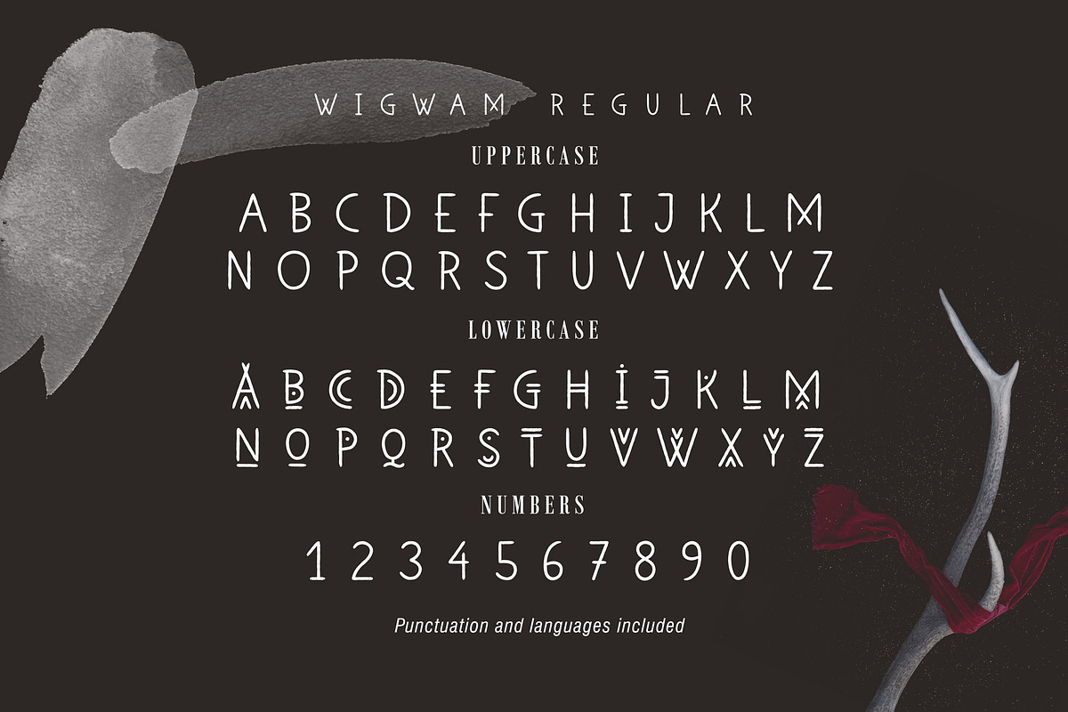 Wigwam - Handwritten Geometric Font preview 3
