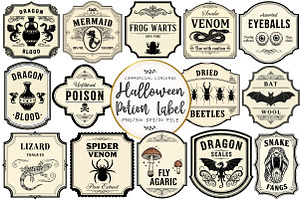 Halloween Potion Label Sublimation, an Illustration by OK Design