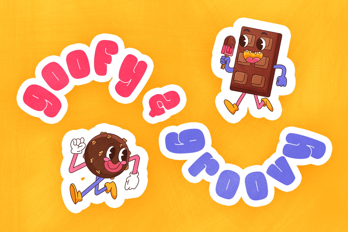 Big Mickey - Goofy & Groovy Font, a Sans Serif Font by Modestype Studio (Photo 3 of 11)