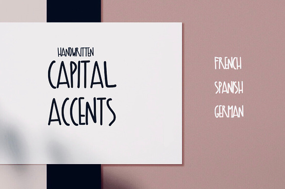 Capital Accents font preview 4