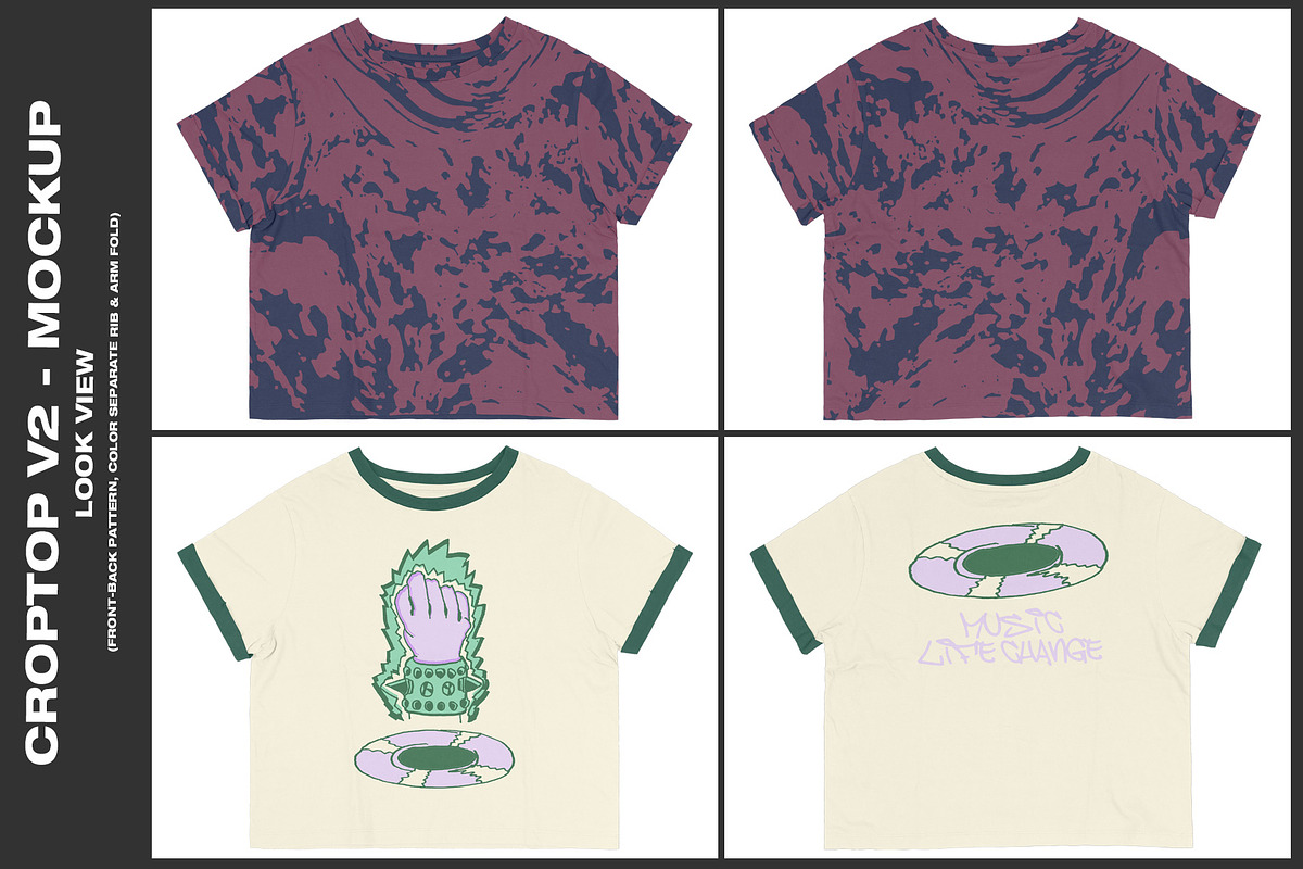 Croptop V2 - Mockup, a Shirt Mockup by DaldSgh (Photo 4 of 10)