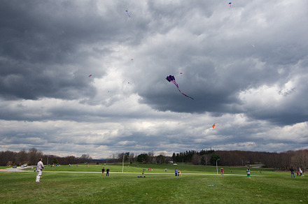 Man flying a Kite