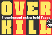 FTY Overkill Condensed, a Sans Serif Font by Fontry West (Thumbnail 1 of 9)
