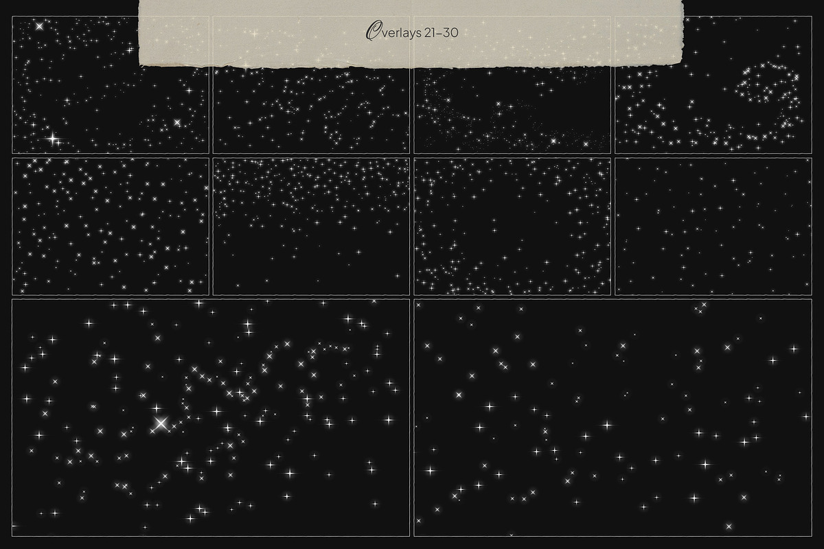 Glitter and Sparks Overlays, a Texture Graphic by Freezerondigital (Photo 11 of 12)