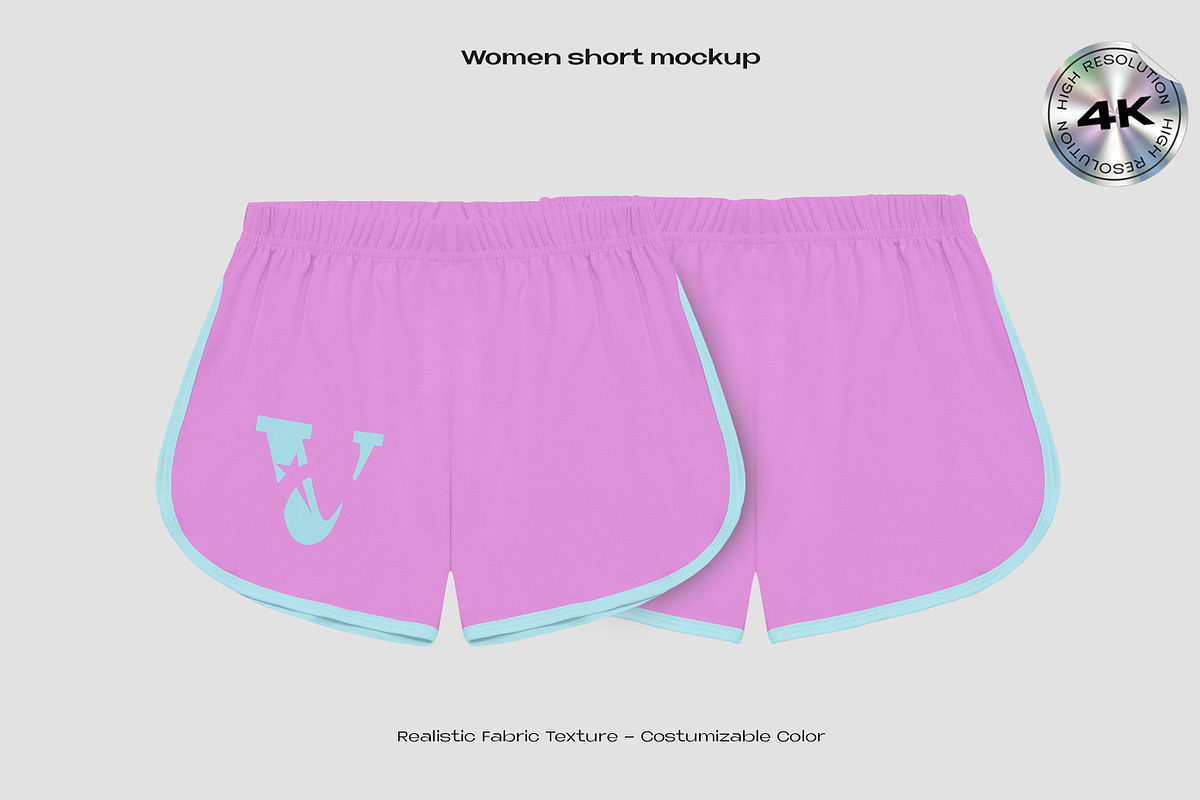 Women short pant mockup, an Apparel Mockup by Voyage Studio (Photo 3 of 4)