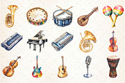 Musique Instrument Clipart, an Illustration by Rose Art (Thumbnail 5 of 7)