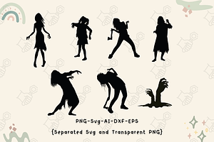 Zombie Girls Svg, Zombie Night, Girl