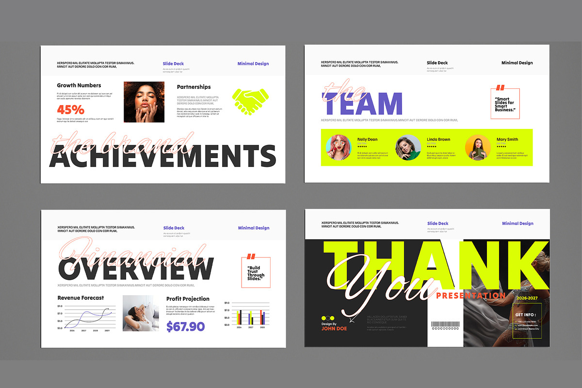 Modern Slide Deck Presentation, a Presentation Template by MightyDesign (Photo 5 of 8)