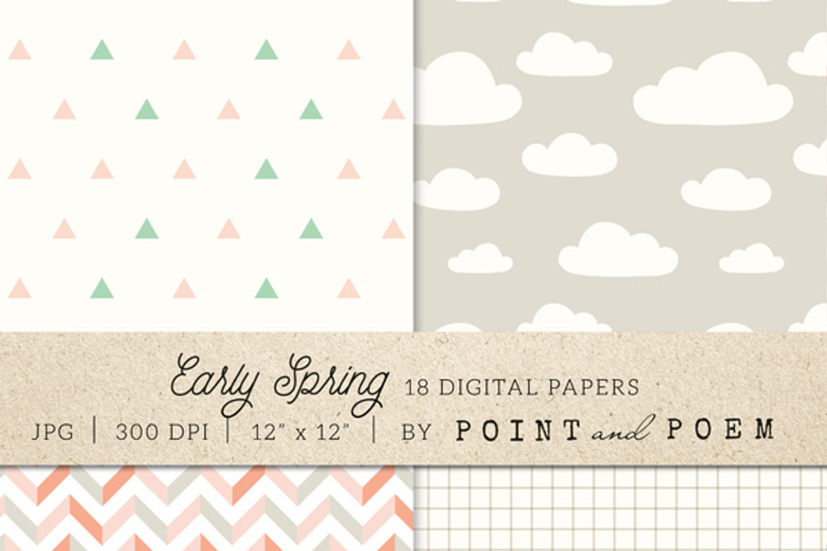 Spring Digital Paper Pack preview 2