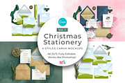 Christmas Stationery Canva Mockups, an Advertising Mockup by Mockup Scene (Thumbnail 1 of 11)