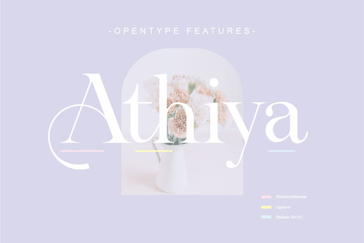 Athiya, a Serif Font by rmdndsign (Photo 4 of 10)
