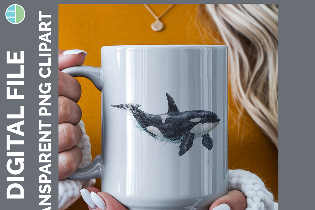 Whale Illustration Bundle, 20 PNG, an Animal Illustration by Enliven Designs (Photo 4 of 8)