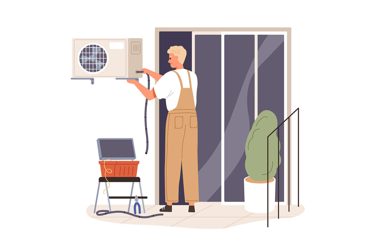Repairmen, home repair workers set, a Work Illustration by Good Studio (Photo 3 of 13)
