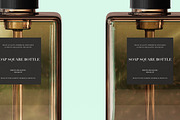 Amber  Glass Soap Pump Bottle Mockup, a Packaging Mockup by Zumrod (Thumbnail 7 of 10)