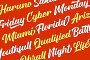 Hullgaria - Bold Script Fonts, a Script Font by Namara Creative Studio (Thumbnail 2 of 12)