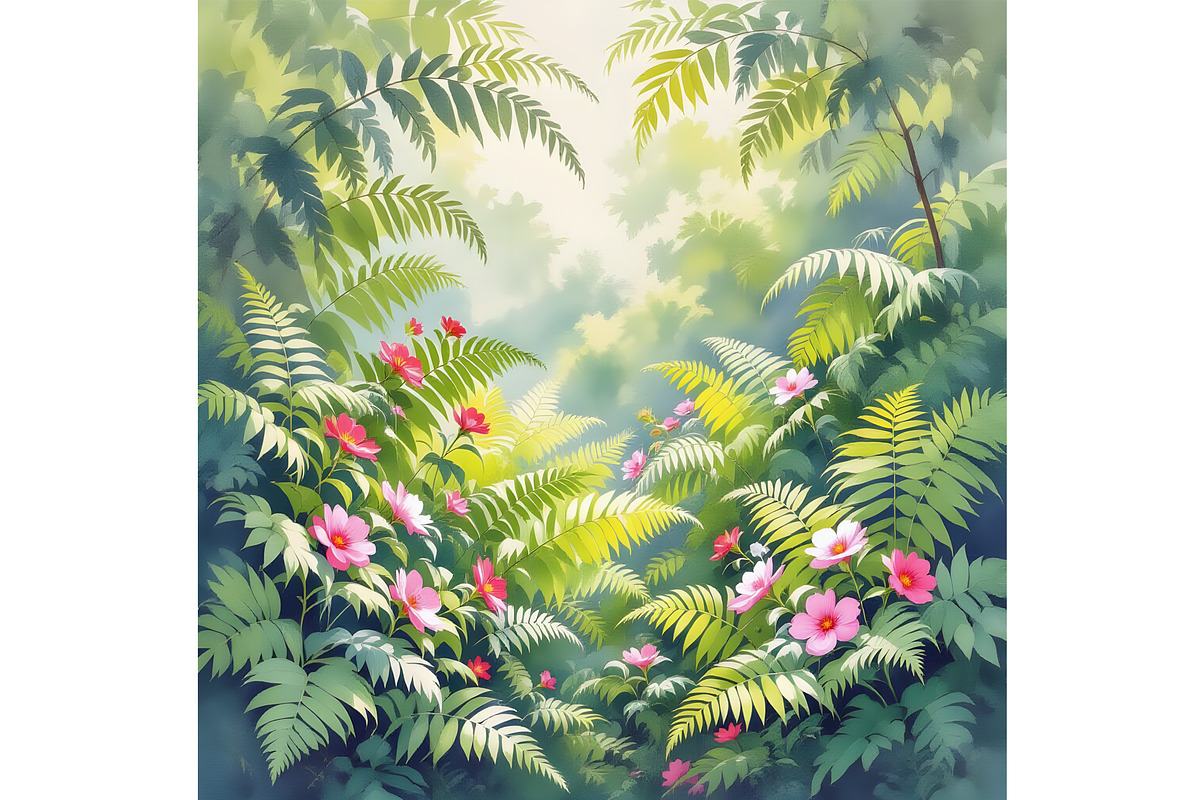 Water Color Floral, an Empty State Illustration by Sharon Schwalbe (Photo 2 of 2)