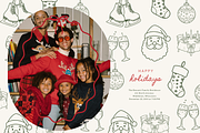 Christmas Frames Whimsy Set, a Seasonal Illustration by digital.incubator.yum (Thumbnail 11 of 18)