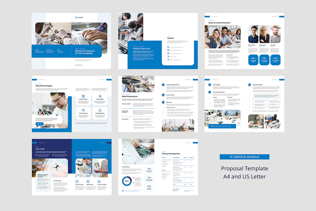 IT Service Business Brochure Bundle, a Brochure Template by artbart (Photo 8 of 10)
