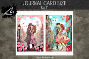 Victorian Romantic Lovers Paper Kit, a Person Illustration by Digital Art Mahdiseño (Thumbnail 5 of 9)