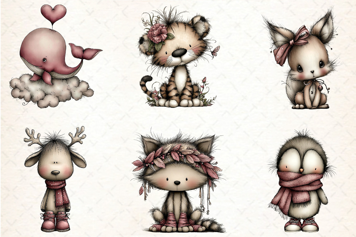 Whimsical Baby Animal Watercolor, an Illustration by DreamCafeArt (Photo 5 of 8)