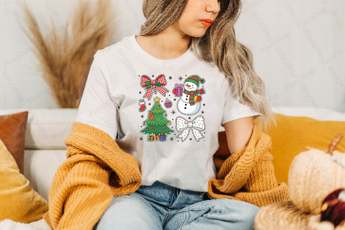 Christmas PNG, Snowman Bow PNG, an Illustration by DreamPrint404 (Photo 5 of 7)