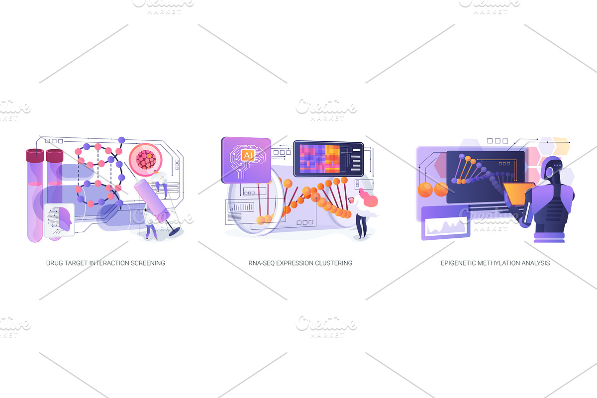 Bioinformatics Advances abstract, a Technology Illustration by Visual Generation