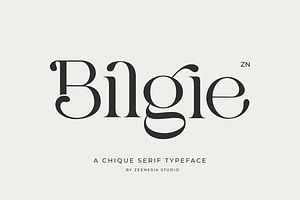 Bilgie - Chique Serif Font