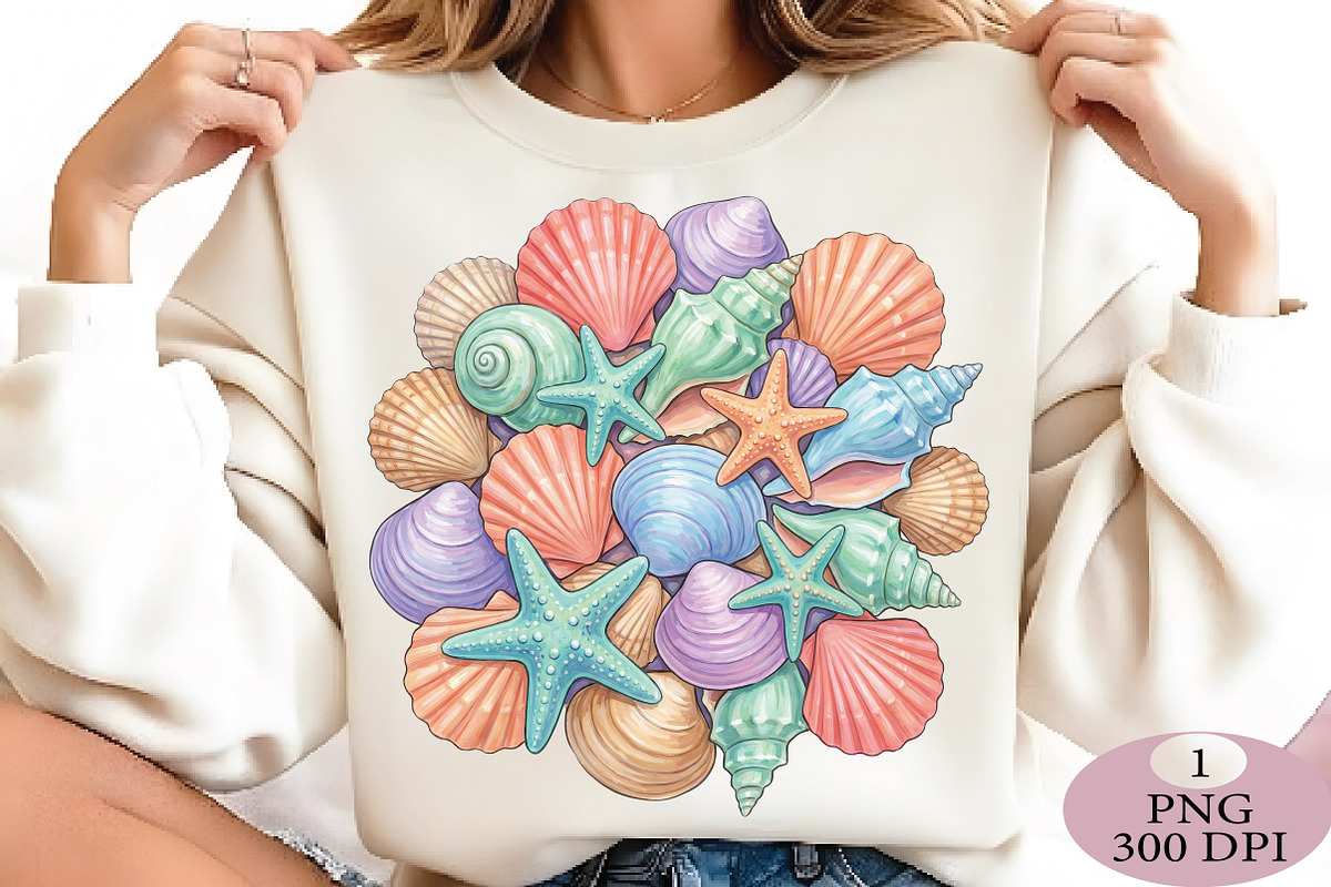 Pastel Seashell Collection PNG, an Illustration by Daily.Designs (Photo 2 of 5)