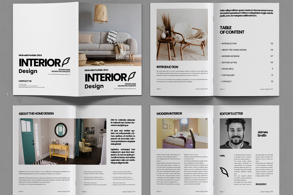 Interior Design Portfolio Brochure, a Brochure Template by ContestDesign (Photo 2 of 3)