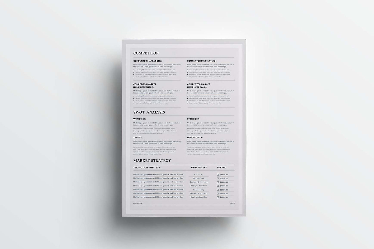 Business Plan | MS Word & Indesign, a Stationery Template by design_hut (Photo 6 of 7)