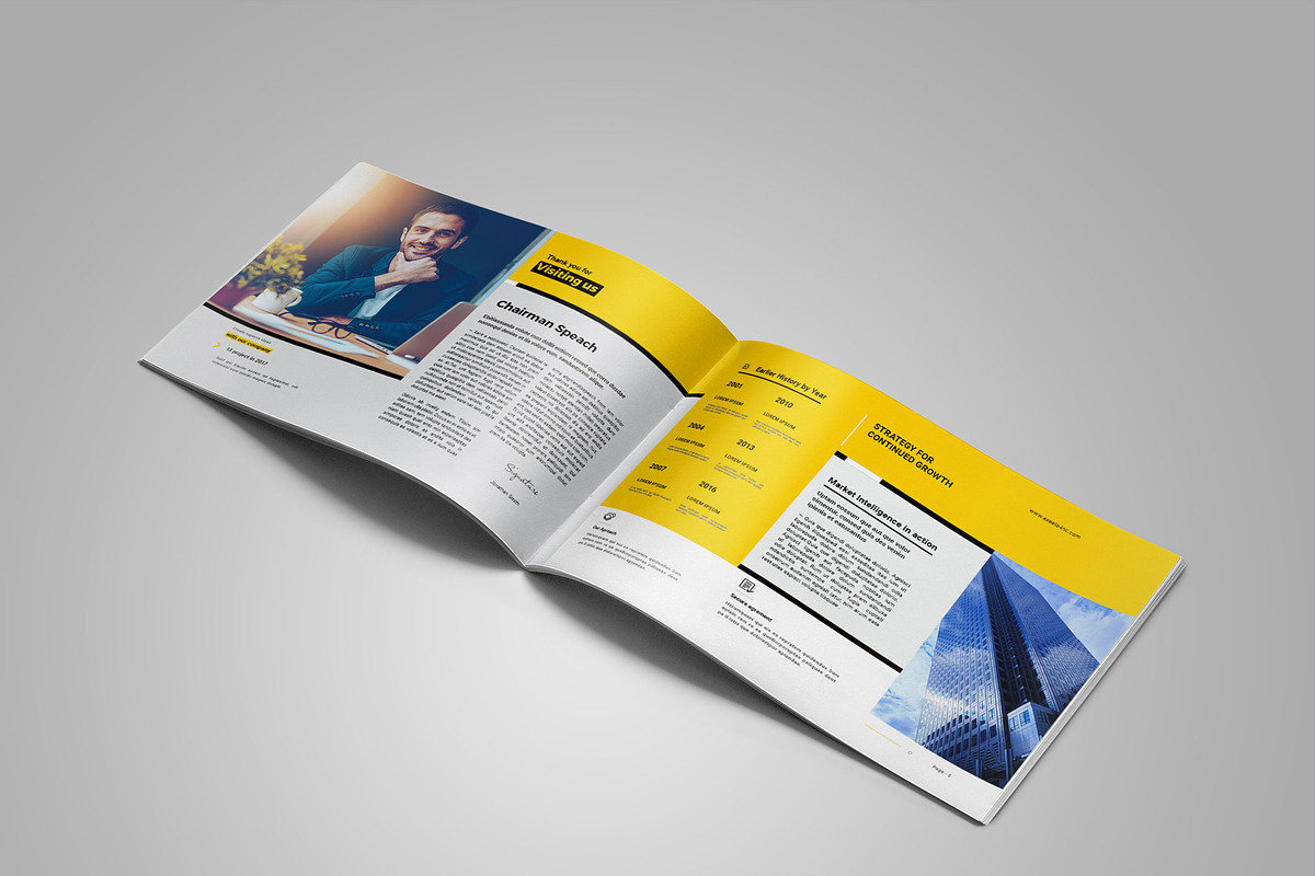 Horizontal Company Profile, a Brochure Template by Elite_Standard (Photo 3 of 15)