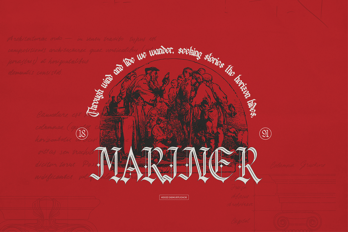 Kileydot | Blackletter Typeface, a Blackletter Font by Denustudios (Photo 8 of 12)