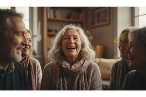 Group of happy senior adults, a Person Photo by Igor Tichonow