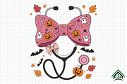 Breast Cancer Nurse Halloween, an Illustration by Craft Nest (Thumbnail 1 of 6)