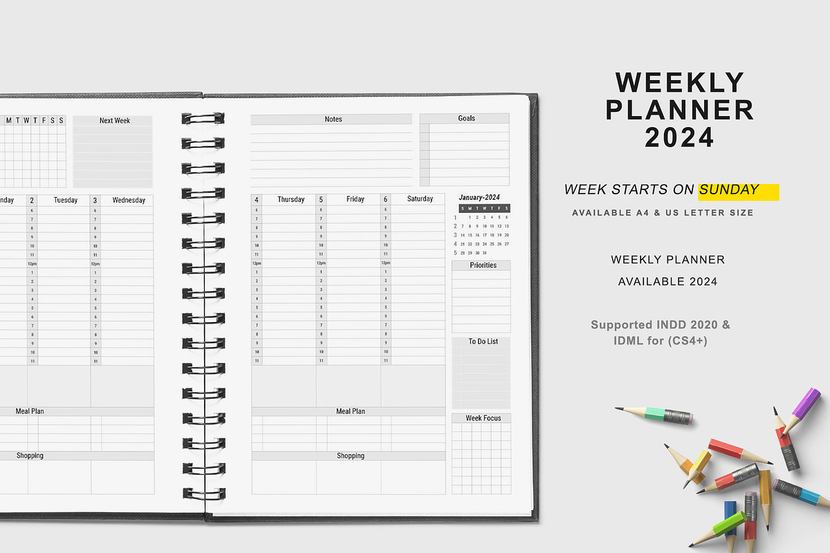 2024 Ultimate Planner Bundle Pack, a Stationery Template by MNT-Creator (Photo 3 of 5)
