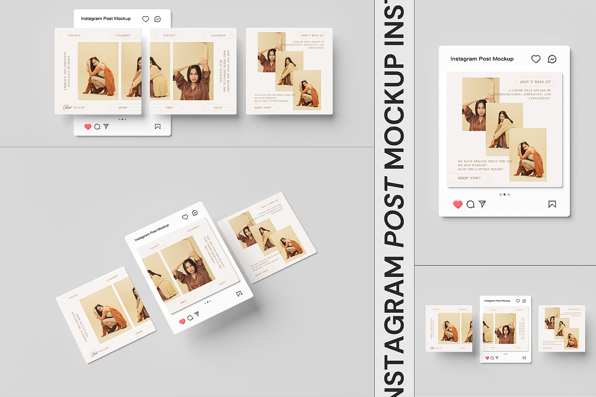 Instagram Post Mockup, an iPhone Mockup by Cutna Studio (Photo 1 of 8)