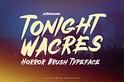Tonight Wacres - Horror Brush Font, a Font by Dhabee (Thumbnail 1 of 10)