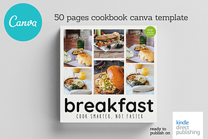 50 Pages Canva Breakfast Template