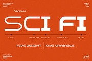 Belamor - Futuristic Variable Font, a Sans Serif Font by Drizy (Thumbnail 3 of 10)