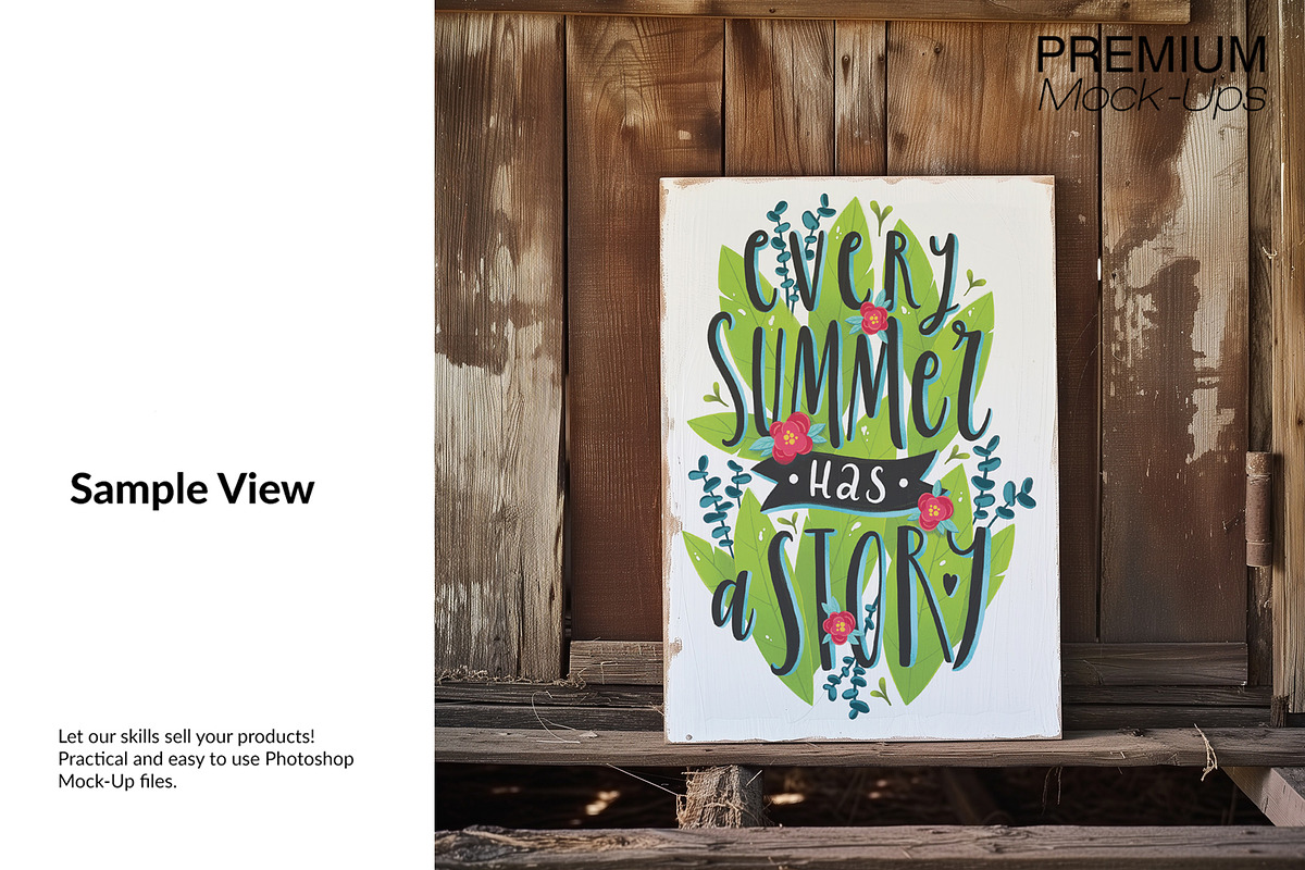 White Wooden Sign Mockups, a Household Mockup by mock-ups (Photo 4 of 11)