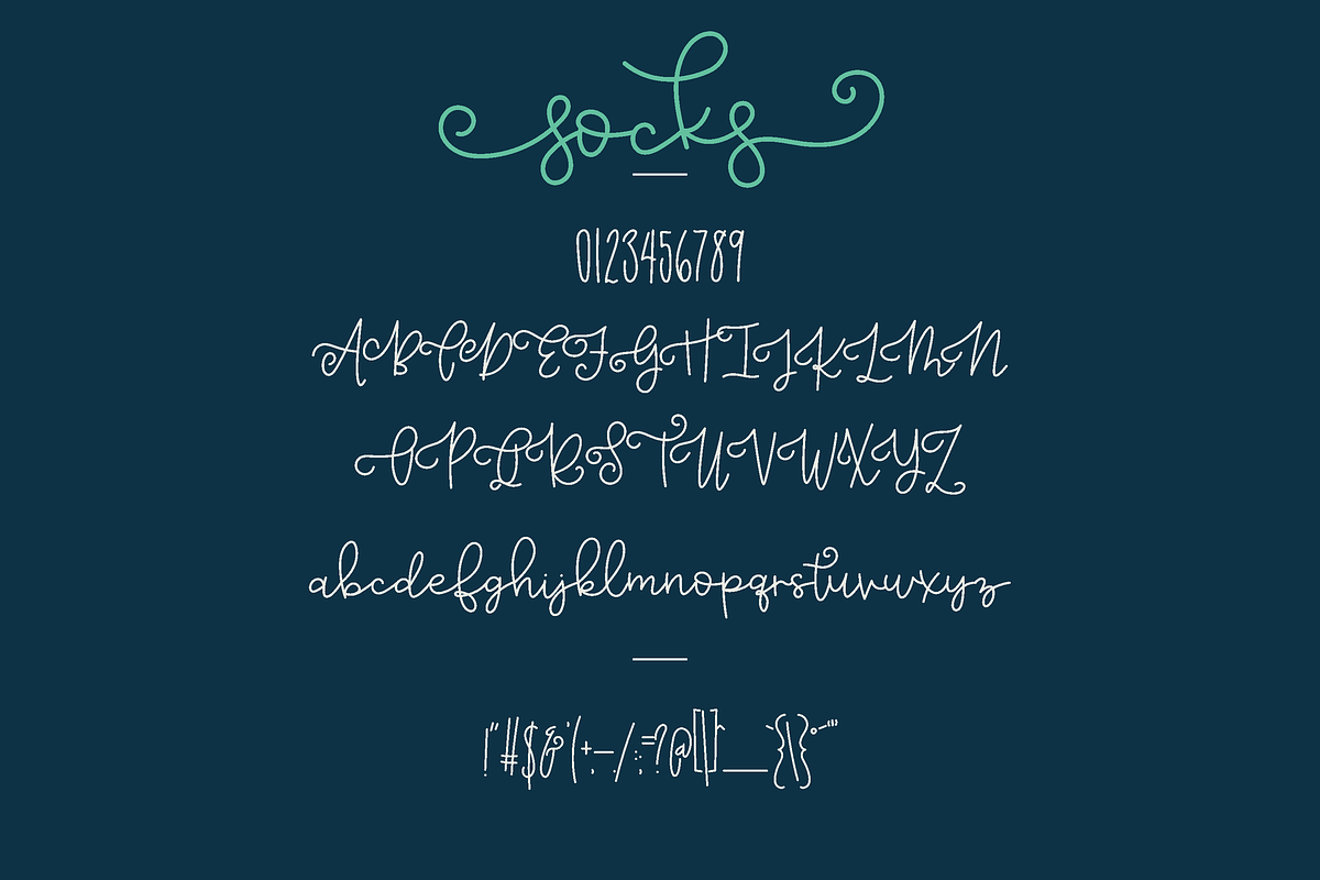 Mismatched Socks, a Script Font by Kitaleigh (Photo 3 of 4)