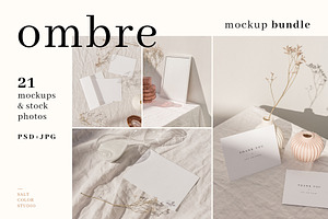 Ombre - Frame And Stationery Mockups