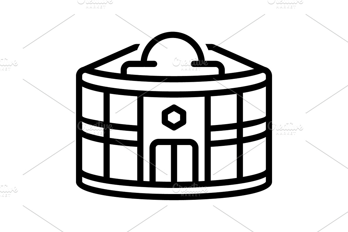 Casino gambling house black icon, an Outline Icon by Creative priyanka