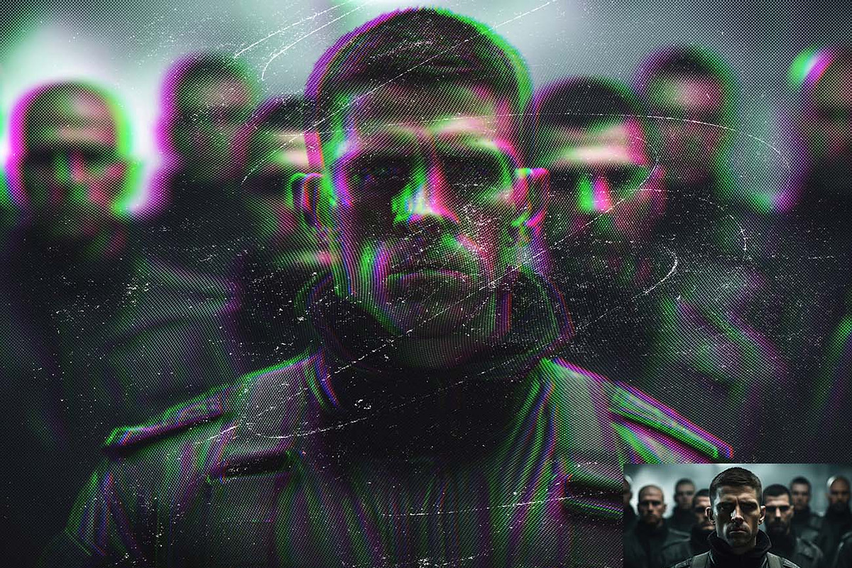 90s Retro VHS Glitch Photoshop, an Action Add-On by Studio Retouch (Photo 9 of 12)